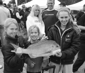 Some happy juniors with a great fish from last year’s event.